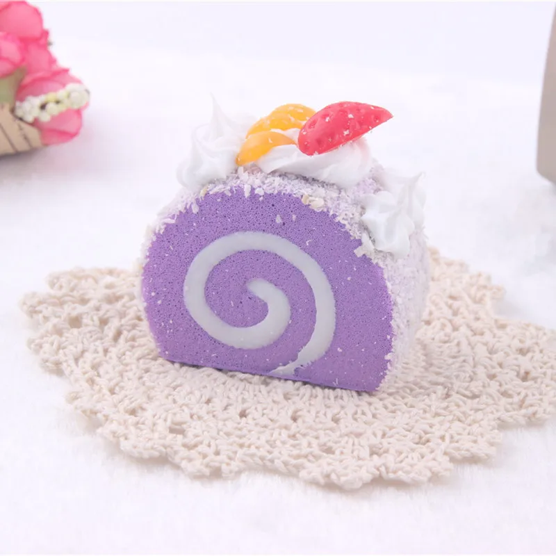 Children Kitchen Pretend Toy Swiss Roll Plastic Miniature Food Girls Kids Education Toy Gift Relieve stress Soft Squeeze Toy J75 Children Kitchen Pretend Toy Swiss Roll Plastic Miniature Food Girls Kids Education Toy Gift Relieve stress Soft Squeeze Toy J75