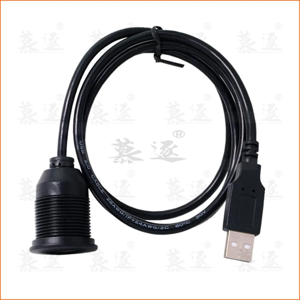 1m 2m 1 PC For Car Dashboard Mounting Panel Installation USB Extension Adapter M/F Cable Lead
