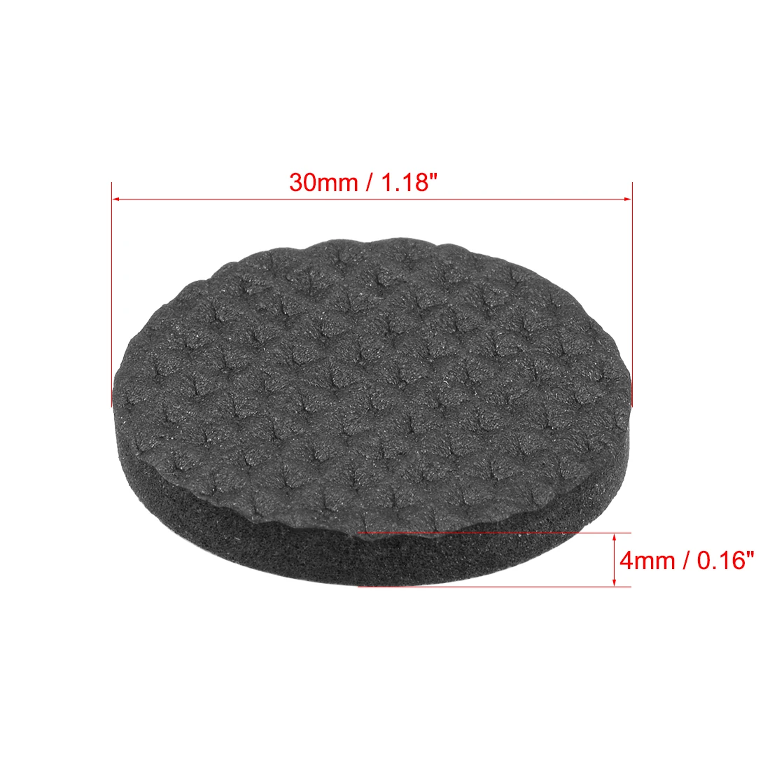 uxcell 100pcs Furniture Felt Pads Round 3/4 Self-Stick Non-Slip  Anti-Scratch Pads for Sofa Cabinet Chair Feet Floor Protector Black