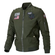 OLOME, Новое поступление, мужская куртка-бомбер, дизайнерские куртки в американском армейском Солдатском стиле, мужские хлопковые осенние уличные пальто размера плюс 4XL