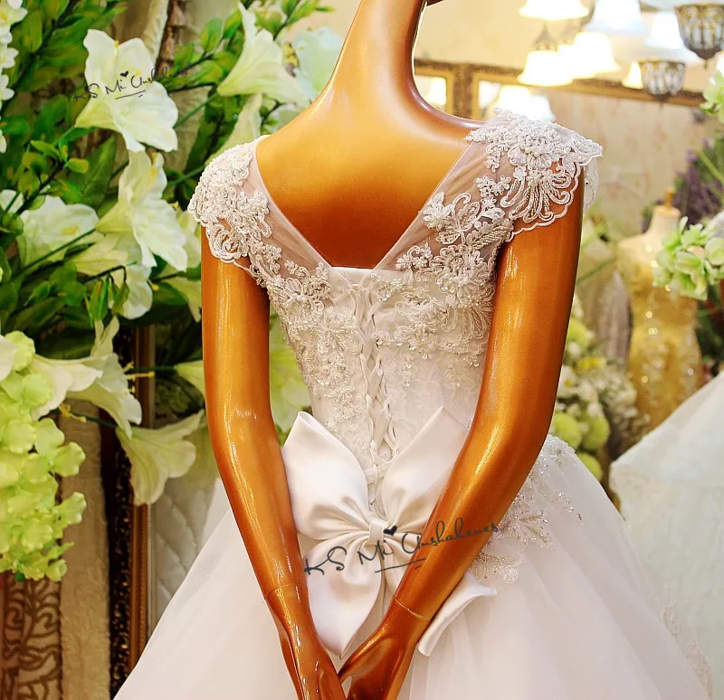 Trouwjurk Vestido de Noiva Невеста-Принцесса платья винтажное свадебное платье с бисером Renda весенние китайские свадебные платья с бантом