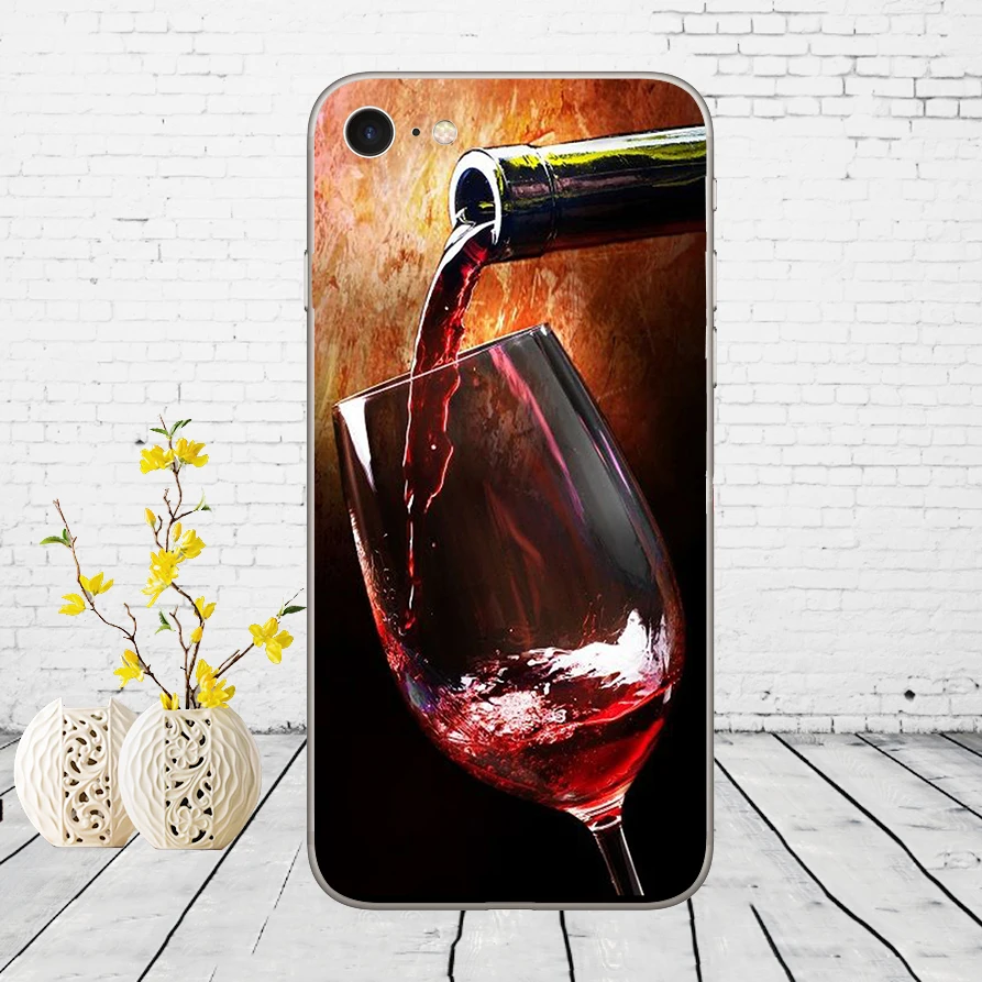 Keep calm and drink a bear винный узор резиновый мягкий силиконовый чехол для iPhone 5 5S SE 6 6s 8 plus 7 7 Plus X XS SR MAX - Цвет: 5