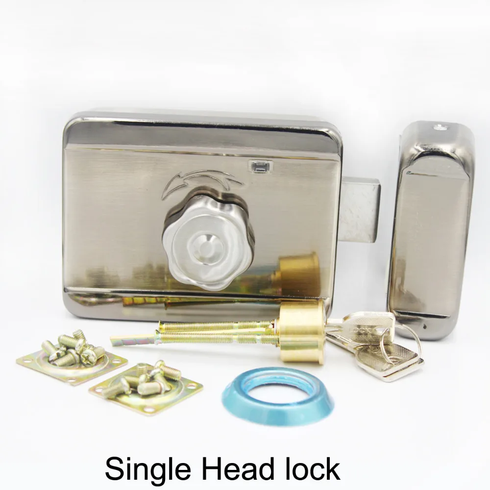 BSTUOKEY DC12V Metal Electric Lock gate Lock Access Control System Electronic Integrated Door Rim Lock