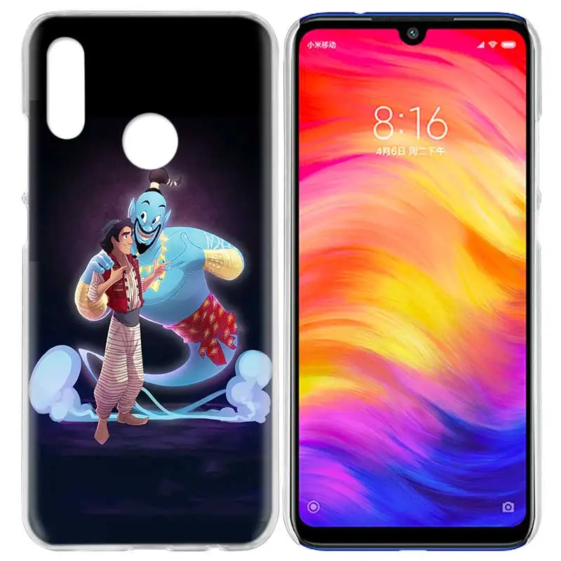 Чехол для Xiaomi Redmi Note 7 7A фотоаппаратов моментальной печати 7S 6 6A 5 Y3 K20 mi 8 до 9 лет CC9 CC9E A1 A2 A3 играть F1 Lite Pro Plus с персонажами из мультфильмов, с рисунком "Аладдин"