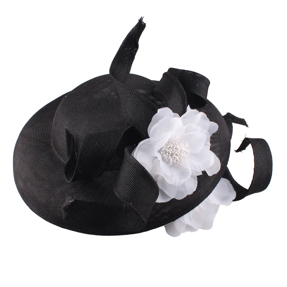 Большие шляпы millinery, Kenducky derby, королевская женская шляпа для свадебной вечеринки с милыми цветочными аксессуарами, петлями, головной убор, повязка на голову