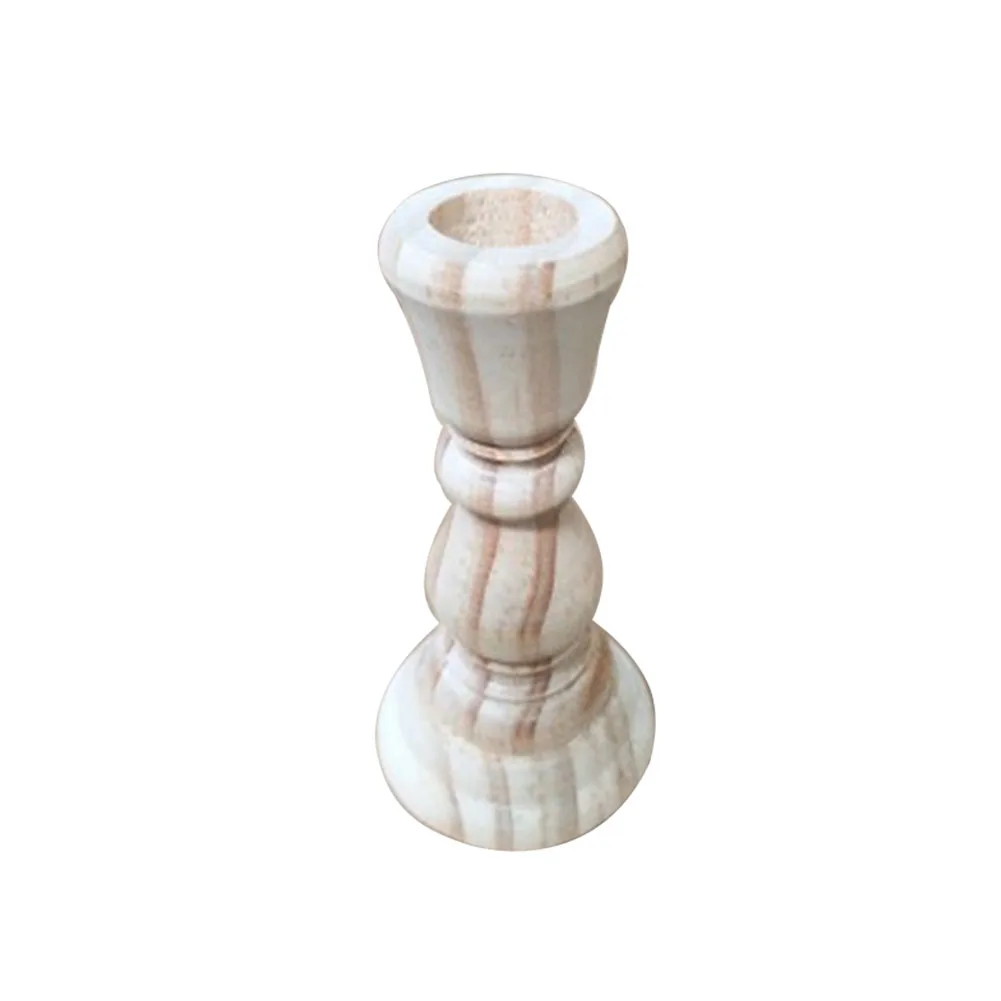 

Stand Candle Holder Candlestick Centerpiece Hotel Desktop Wedding Decorations Table Festival Retro Style Wooden Party Home
