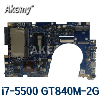 شراءأمازون UX303LN اللوحة الأم لأجهزة الكمبيوتر المحمول Asus UX303LN UX303LB UX303L UX303 اختبار اللوحة الرئيسية الأصلية 4G RAM I7-5500 GT840M-2G