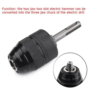 

SDS Keyless Drill Metal Chuck Quick Change Adapter Chromium Vanadium Steel Converter for Electric Drills Universal Chuck