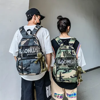 

Leisure Traveling Sports Backpack Unisex High Capacity Temperament Campus School Bag Fashion Poor Travel Backpack
