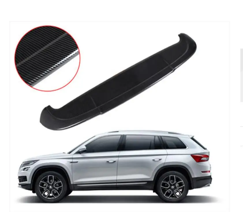 carbon fiber ABS заднее крыло багажника выступ Спойлеры для Skoda KODIAQ - Цвет: carbon fiber