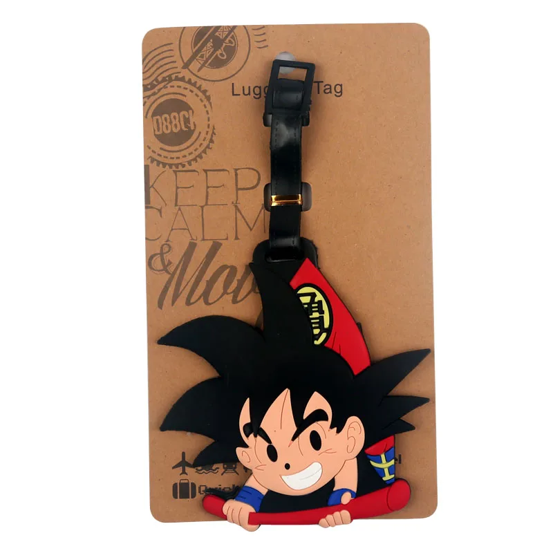 Dragon ball z goku багажные бирки дорожные аксессуары рисунки из мультфильма ПВХ багажные этикетки бирки дорожная сумка бирки - Цвет: 03