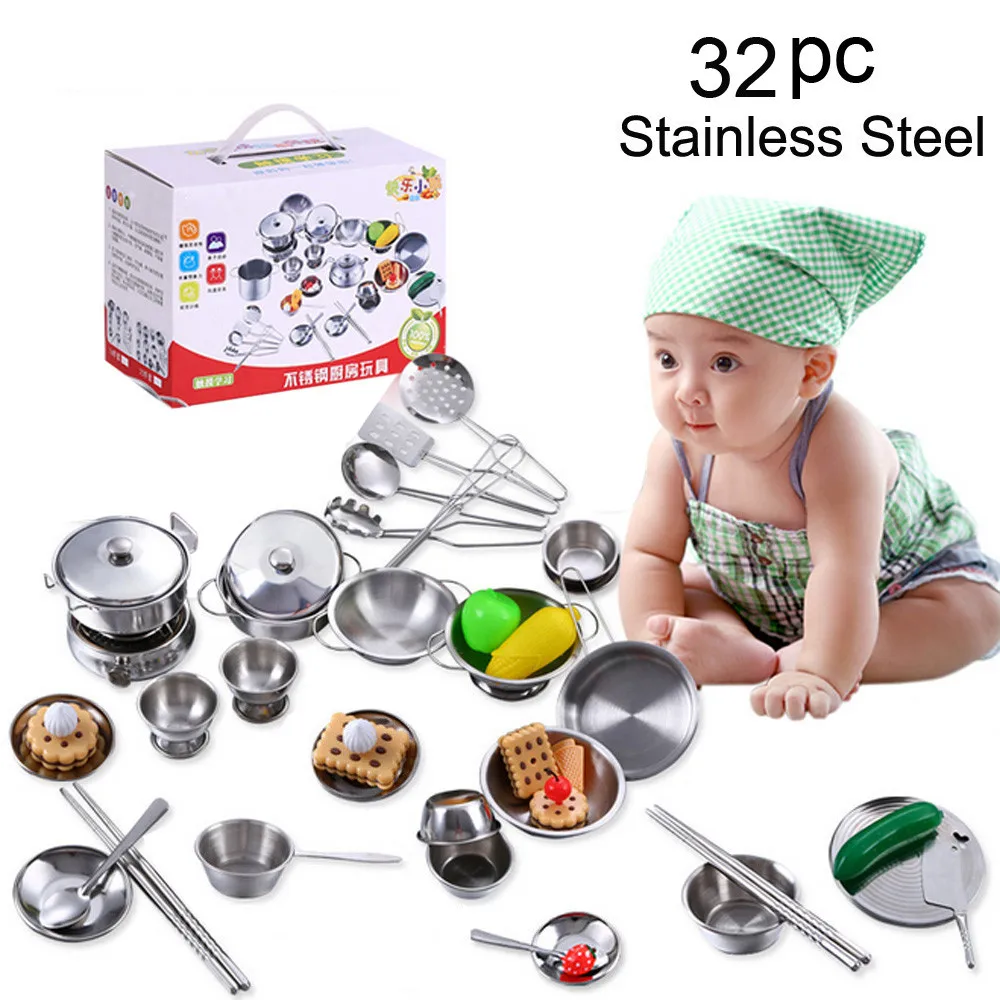 baby steel kitchen set