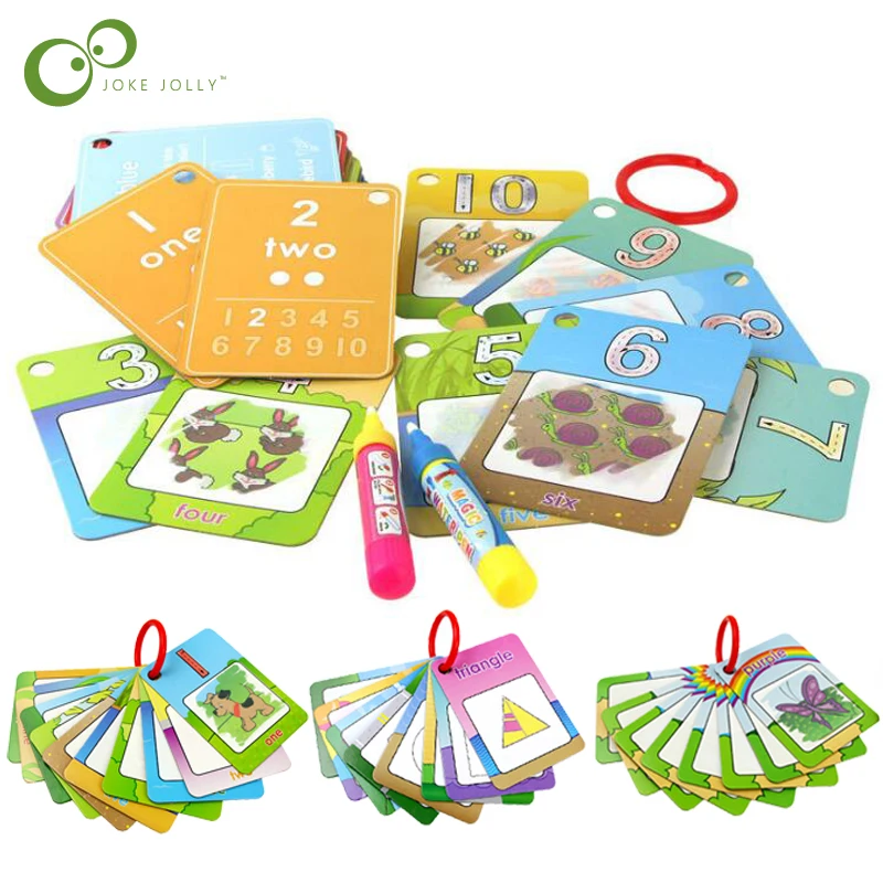 Educational-Toys Painting-Board Learning-Gyh 1-Magic-Pen Water Drawing English Reusable