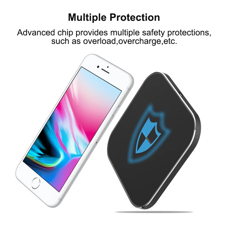 Беспроводное зарядное устройство Qi 10 Вт для iPhone X Xs MAX XR 8 plus быстрая зарядка Samsung S8