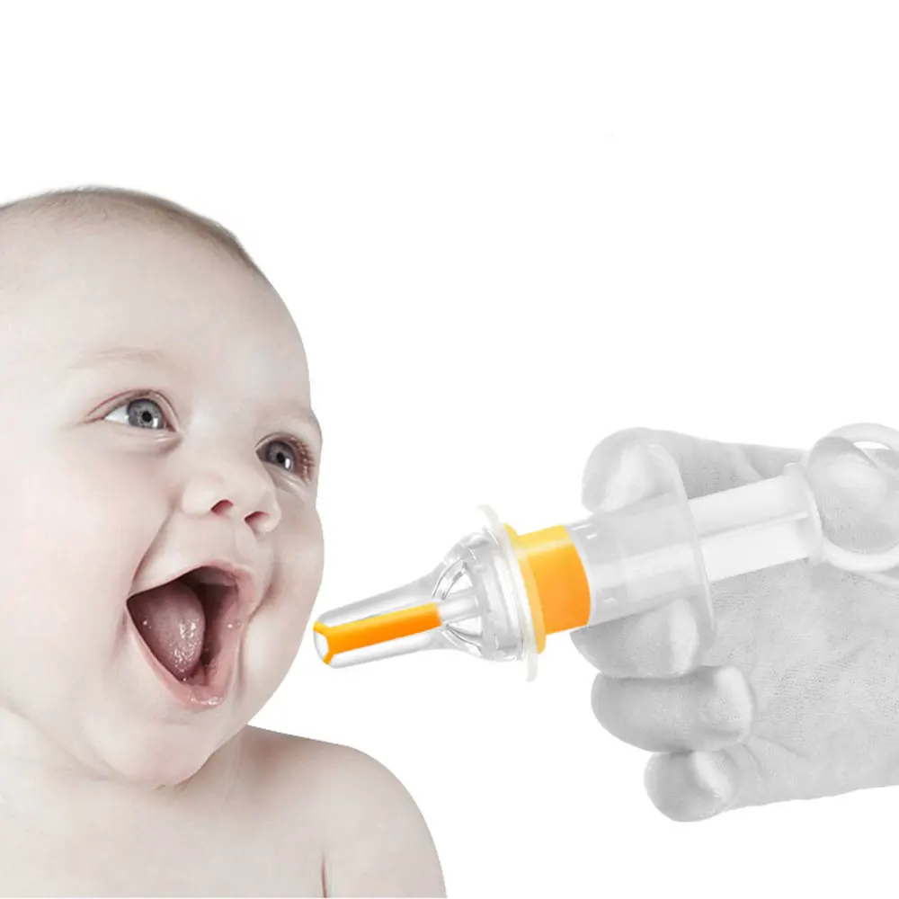 

16.9*3.8cm Baby's Bpa-Free Silicone Liquid Medicine Feeder Anti Choking Soft Silicone Dropper Protection Bebe Mouth