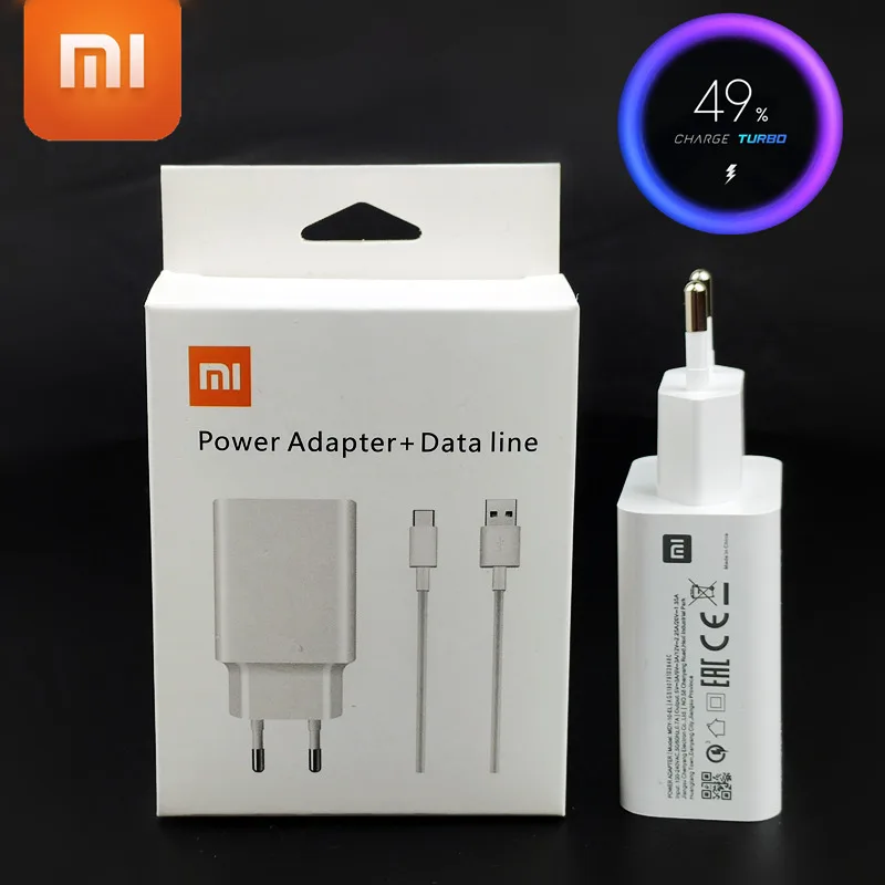 Оригинальный 27 Вт xiaomi redmi K30 Turbo зарядное устройство быстрая зарядка mi 9 9t cc9 K20 Pro