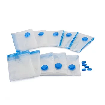 

5Pcs Travel Vacuum Compression Bag Dustproof Transparent Storage Pockets Space Saving Travel Pack Clothes Suitcase