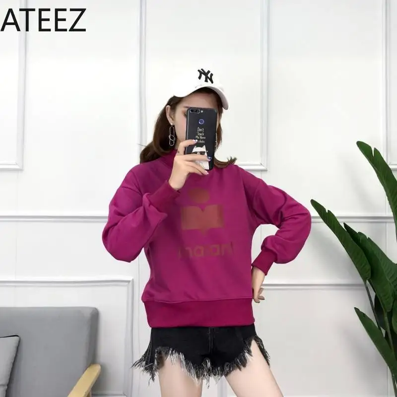 ATEEZ толстовки с буквенным принтом Женская толстовка DIY Lady Femme одежда толстовки KPOP повседневные женские толстовки