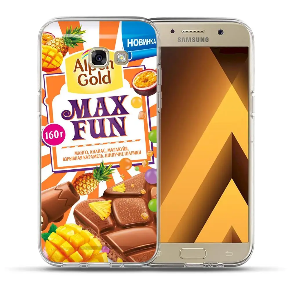 Шоколад чехол для телефона для Samsung Galaxy A3 A5 A7 A6 A8 плюс A9 A10 A20 A30 A40 A50 A60 A70 A80 A90 силиконовый чехол - Цвет: 6160