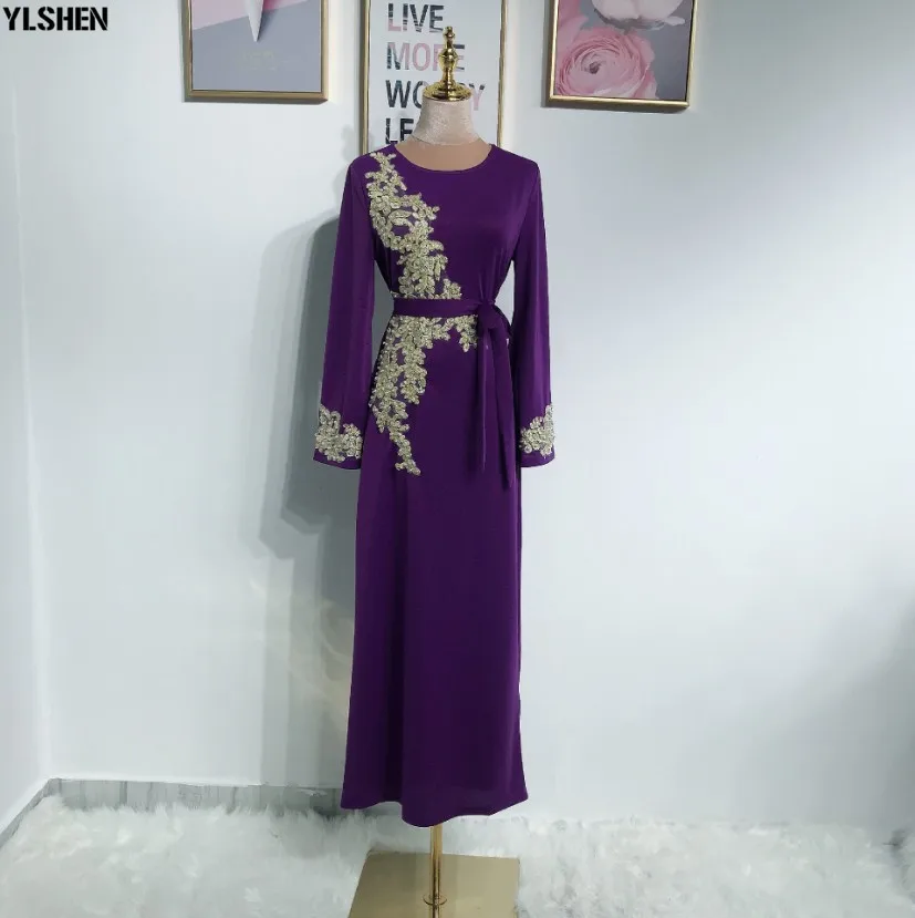 2020 Eid Mubarak Abaya Dubai Muslim Dress Women Embroidery Ramadan Robe Kaftan Islamic Clothing African Dresses Abayas for Women 47