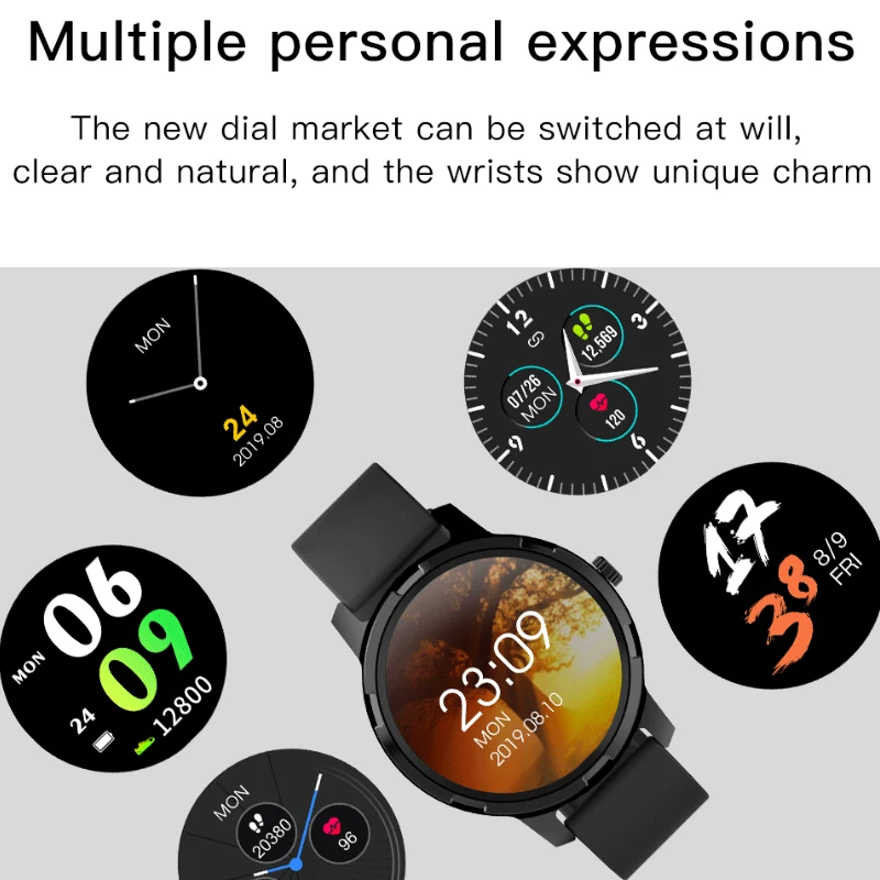 smartwatch with multiple faces
