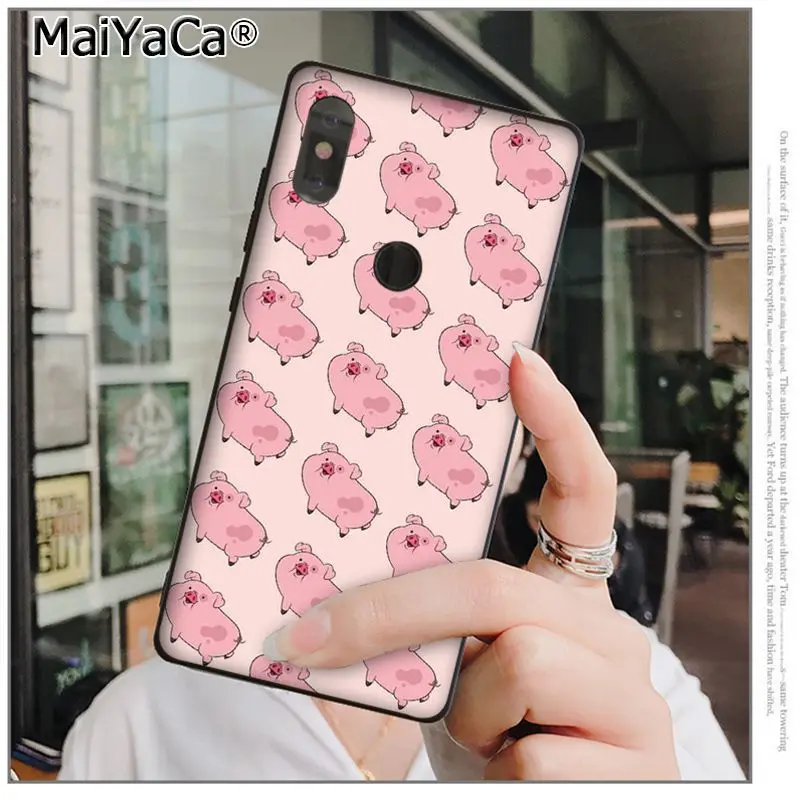 A4 MaiYaCa мультфильм аниме Гравитация падения свинья Coque Shell чехол для телефона Xiaomi 8 9 se Redmi 6 pro 6A 4X7 note 5 7 мобильные чехлы - Цвет: A4