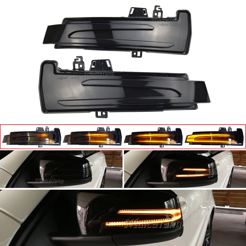 Для Mercedes Benz W204 W176 W221 A B C E S CLA CLS GLA GLK класс динамический мигалка светодиодный