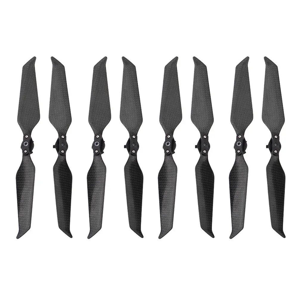 4 pair 4 pair Carbon Fiber Propeller 8743 Blade Noise Reduction Folding Wing Paddle Quick Release Props Spare Parts Kits - Цвет: 4 pair