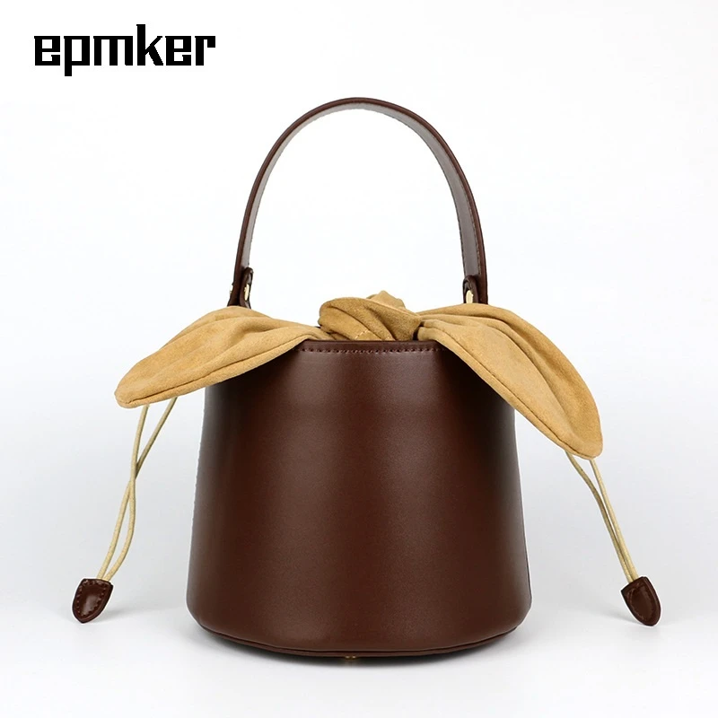 EPMKER marca lujosos para mujer, carteras de hombro tipo cubo, cruzados, bonitos, laterales|Bolsos de hombro| -