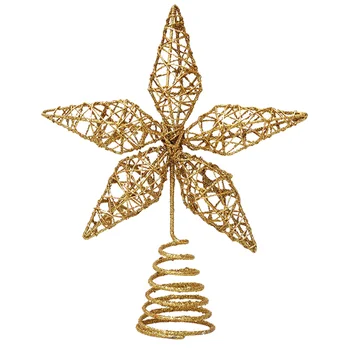 

1Pc Christmas Tree Decor Christmas Decor Xmas Topper Star Christmas Topper Star Iron Star Decor for Xmas Tabletop Party Photos