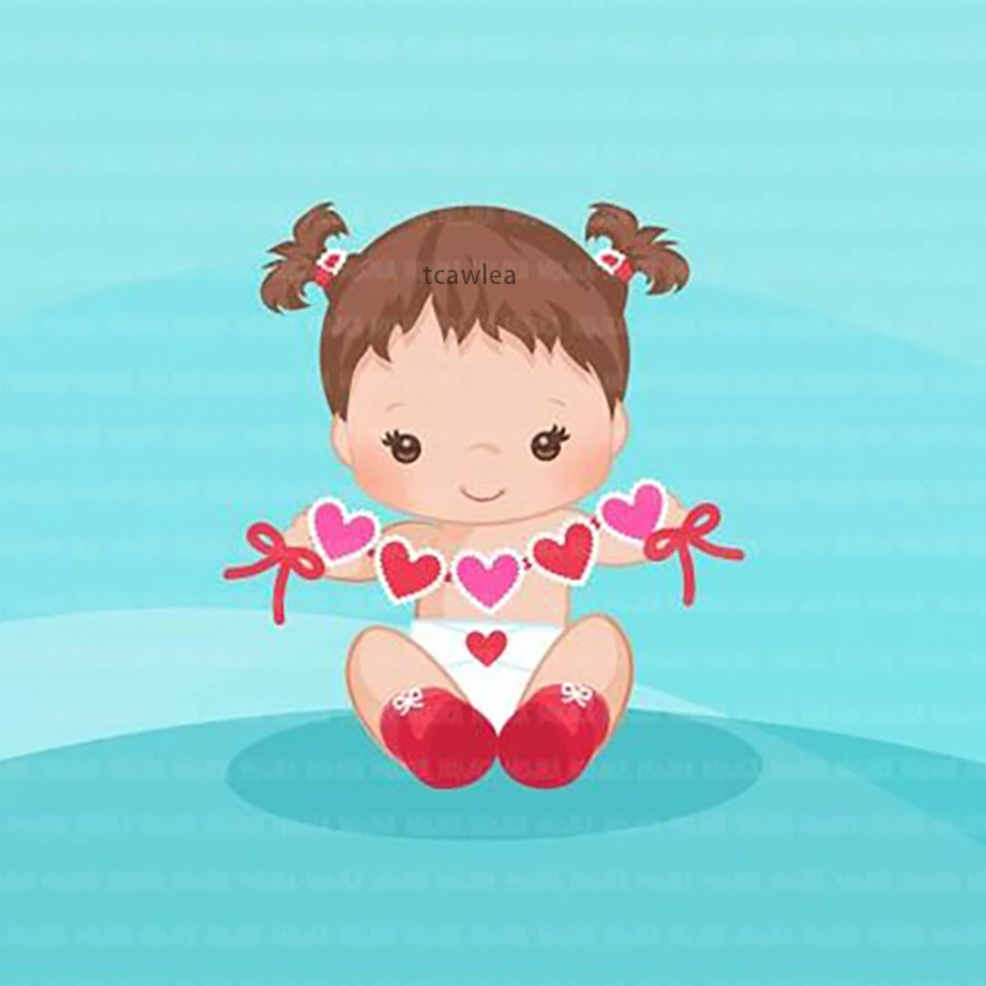 

Металлический трафарет с милыми сердечками для маленьких девочек, трафарет для украшения дня святого валентина