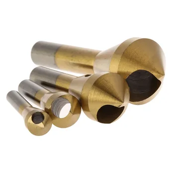 

Oblique Hole Chamfering Kit Tool 4 Pcs/set Titanium-plated Chamfering Device Deburring and Deburring Countersunk Head Drill