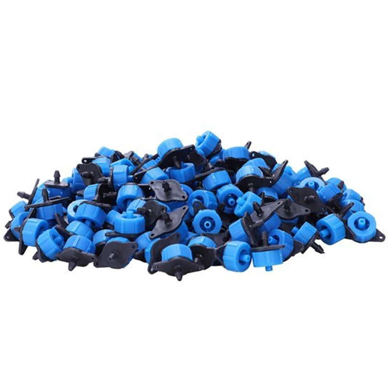 

Promotion! 400Pcs Irrigation Pressure Compensation Dripper Flower Seedlings Drop Set with Steady Drip Garden Watering Tool Blue