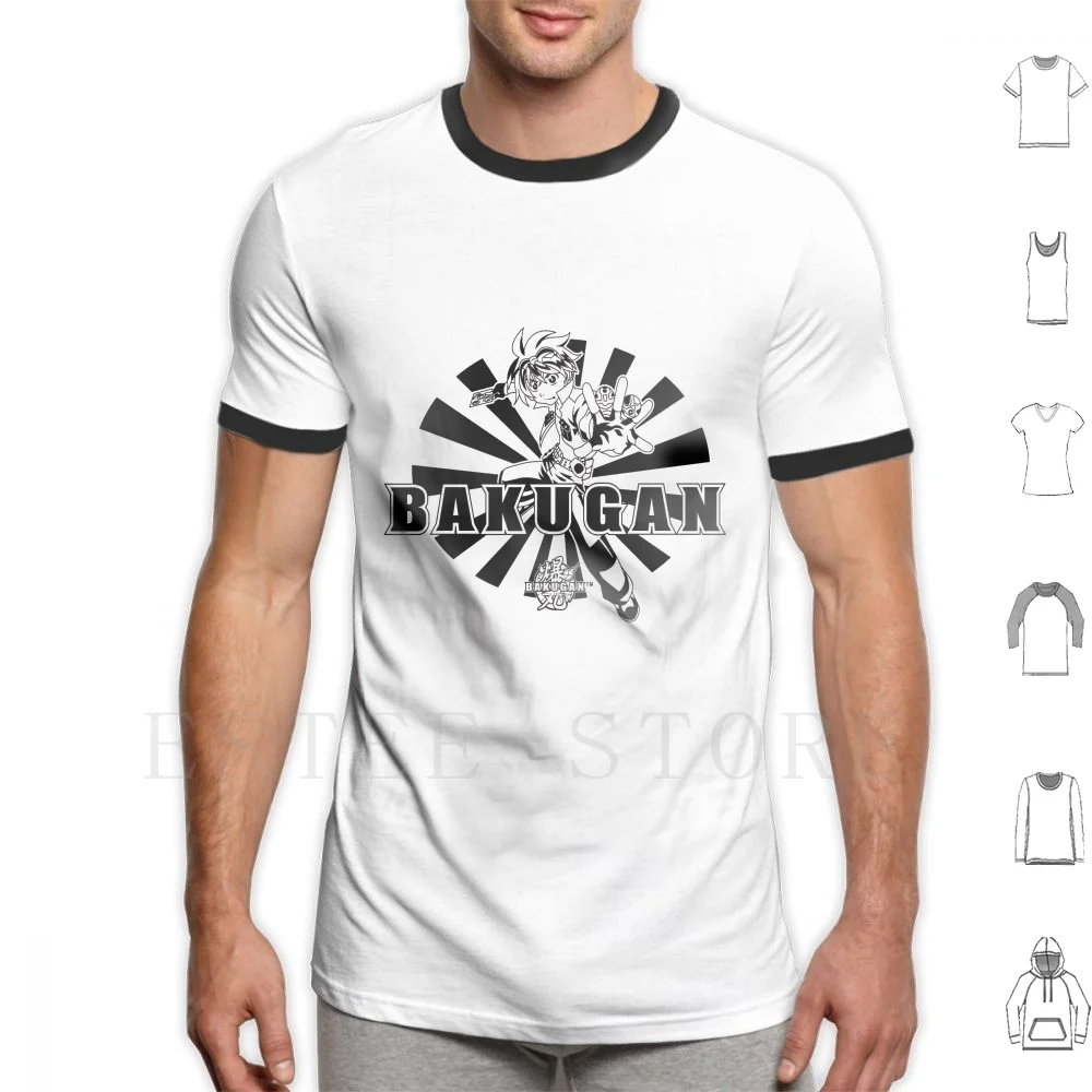 Bakugan Camiseta de diseño la serie de Anime de batalla para niños, 100% tamaño grande, juguetes de Manga Kanji de batalla de Tokio|Camisetas| - AliExpress