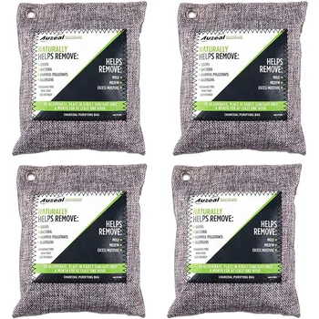 

Bamboo Charcoal Odor Eliminator Bag Activated Charcoal Odor Absorber, Odor Eliminator for Home, Basement, Pets,(4 Pack)