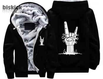 

fashion guitar music rock and roll concert Clothing Men women Warm Thick Coat Jacket winter warm velvet Sweatshirt top Hoodies