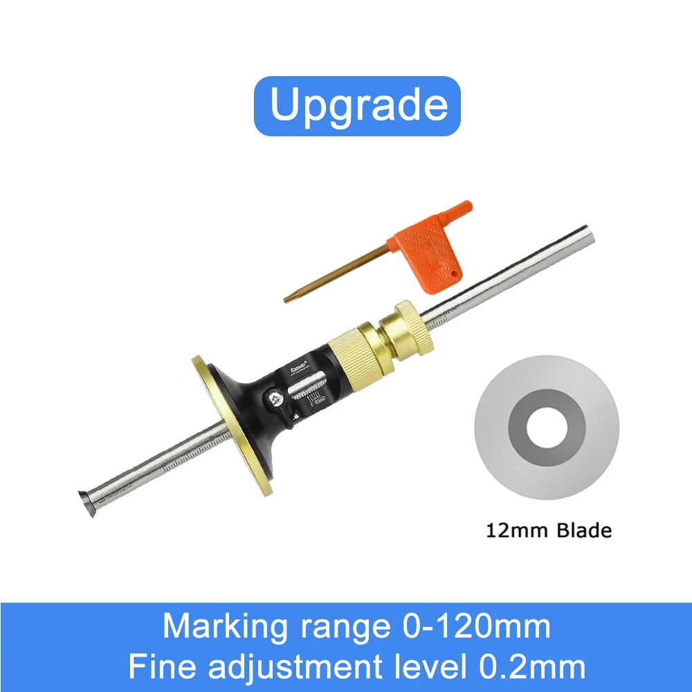 wood pellet maker 0-120mm Woodworking European Style Scriber Blade Scribing for Carpenter Parallel Line Drawing Mortise Wheel Marking Gauge Tools wood routers for sale