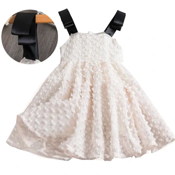 

Lace Summer Girls Dress Flower Wedding Gown Embroidery Princess Party Children Clothing Toddler Girl Casual Clothes 3 To 8 Years