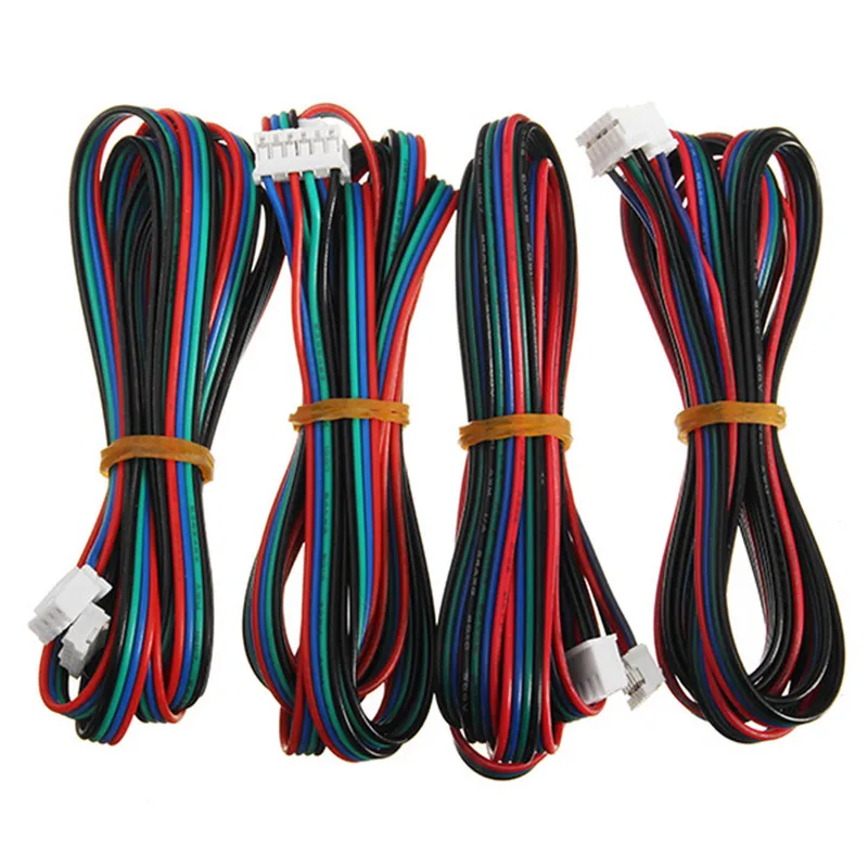 4 шт. кабель шагового двигателя от 4pin до 6pin XH2.54 NEMA 17 AWG26 DuPont line для 3D принтера 42