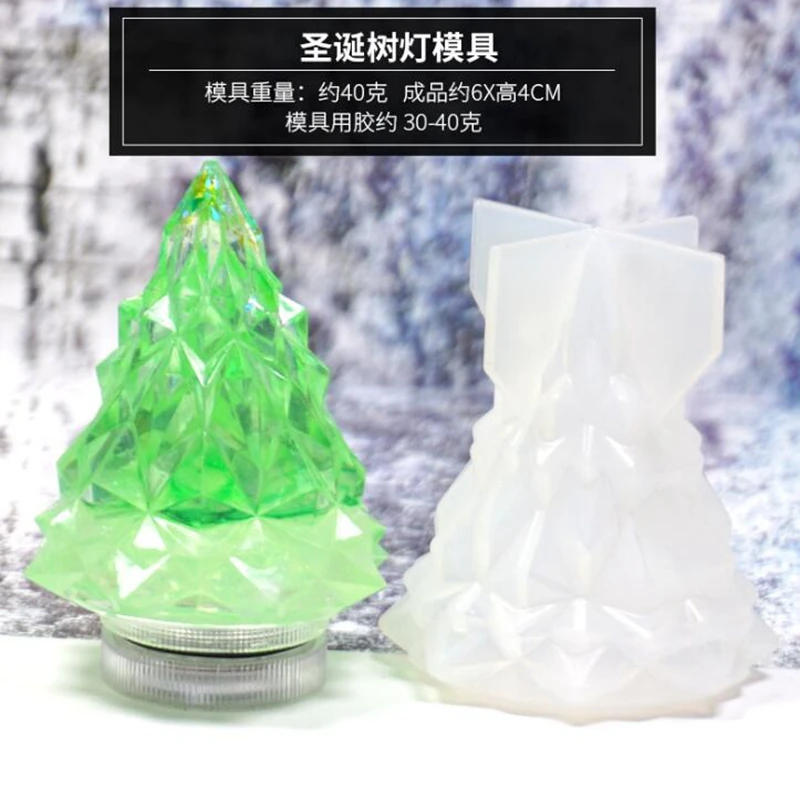 

1 шт. Прозрачная силиконовая форма для ночного освещения, Рождественская фотография, набор «сделай сам» капель воды, силиконовая форма