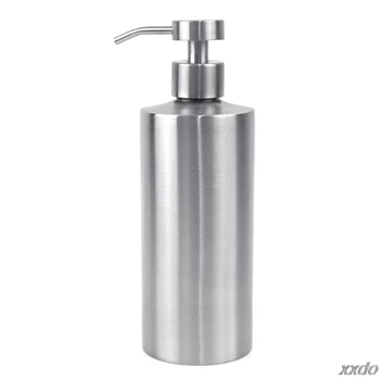 

550ml Stainless Steel Soap Dispenser Pressing Foam Bottle Bathroom Lotion Pump