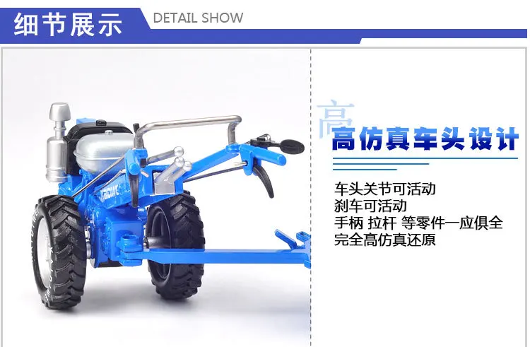 1:16 моделирование ходячий трактор игрушечный сплав модели автомобилей сельскохозяйственный трактор Ретро трактор детские развивающие игрушки для мальчиков Подарки