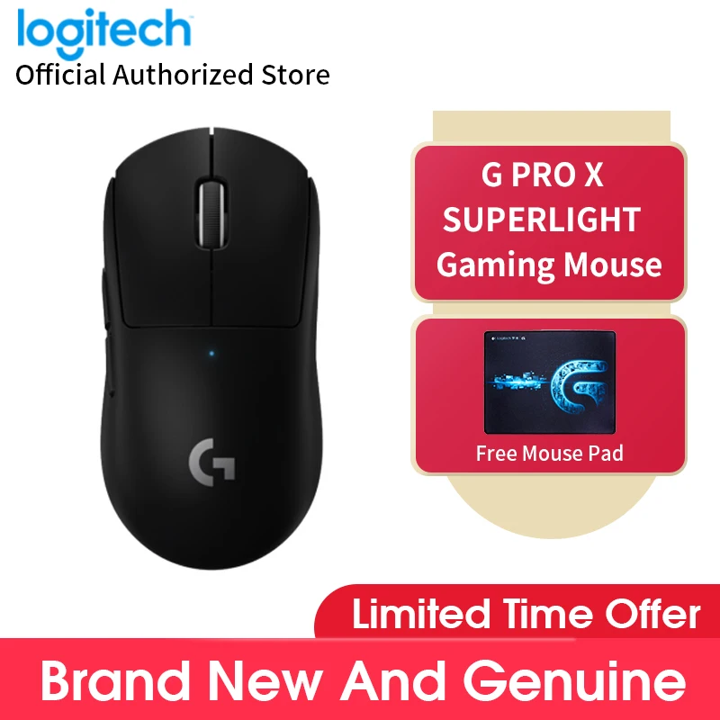Original New Logitech G PRO X/ Gpro SUPERLIGHT Wireless Gaming Mouse High Speed Lightweight GamingMouse Dual Mode Rechargeable | Компьютеры