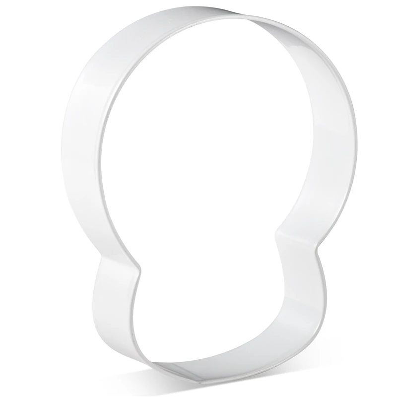 

KENIAO Halloween Skull Cookie Cutter Day of the Dead - 8.7 x 10cm - Biscuit Fondant Cutter - White Color Coated Stainless Steel