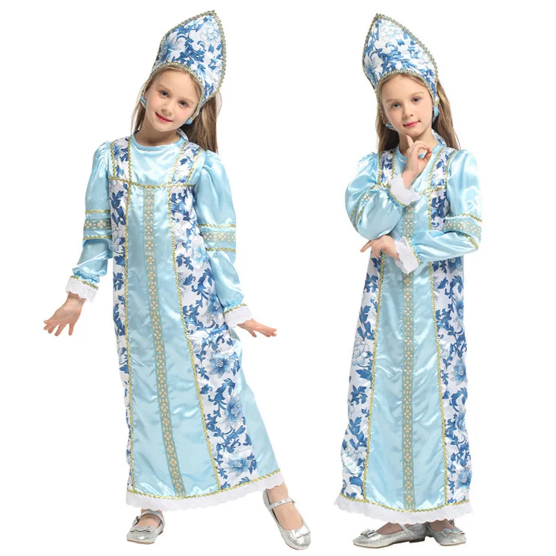 ילדים רוסית מסורתית עממי תחפושות נסיכה ערבית בגדים עבור בנות ליל כל הקדושים  קרנבל המפלגה קוספליי להראות תחפושת|תלבושות לילדות| - AliExpress