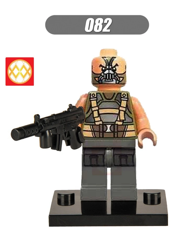 DC super heroes bad guy character Killer croc Bane scarrow Joker harry queen Sinestro Deathstroke строительные блоки детские игрушки - Цвет: XH082