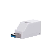 Мини Портативный 3-Порты и разъёмы usb-хаб, встроенная в транспортное средство USB3.0 высокое Скорость хаб передачи данных Plug and Play с ремешок usb-хаб