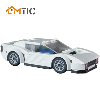

MOC 16979 Miami-Vice Testarossa Vehicle Building Blocks For City Technic Car Collection Model Bricks Toys Gift For Boys