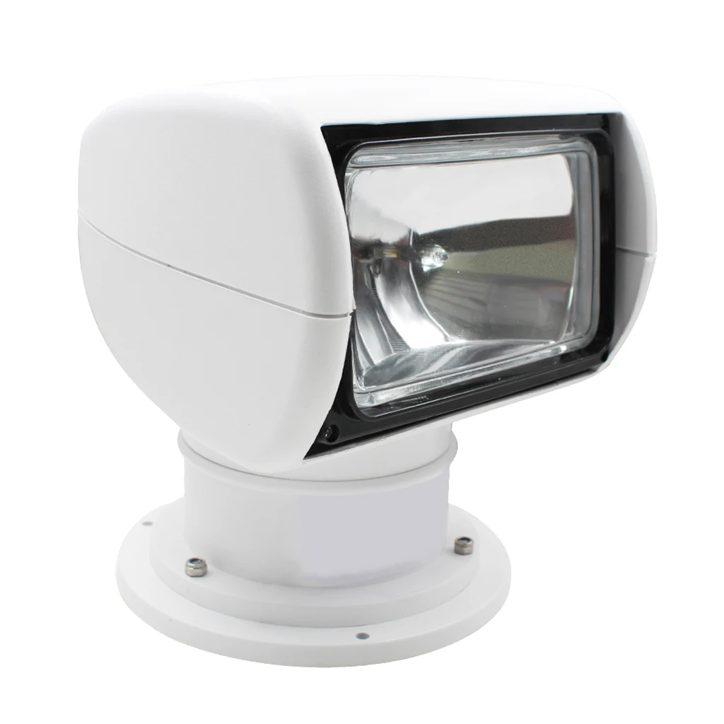 Boat Remote Control Spotlight, 24V 100W Bulb - Marine Searchlight, Truck Car Kits
