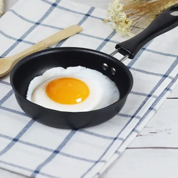 

12cm Small Nonstick Frying Pan for Household Fried Egg Pancakes Round Mini Saucepan Pan kitchen tool supplies TP899